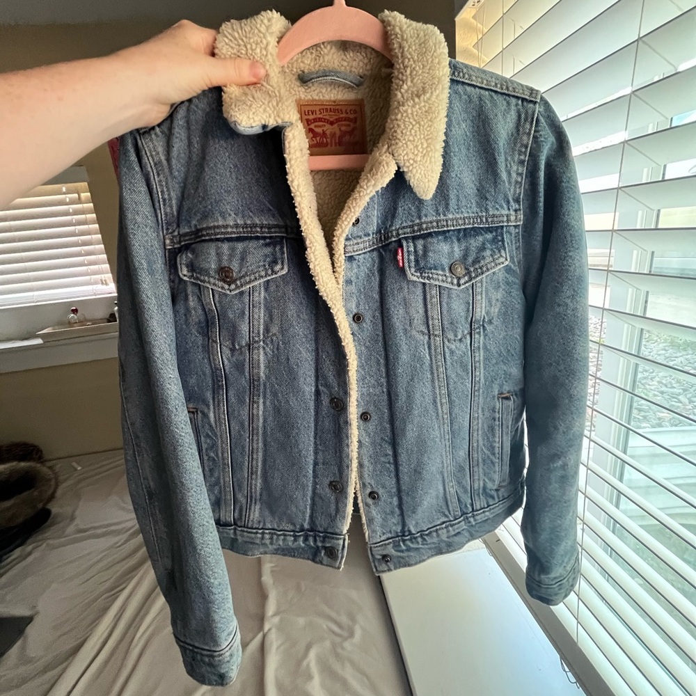 Levi’s original wool lined jean jacket women’s.
